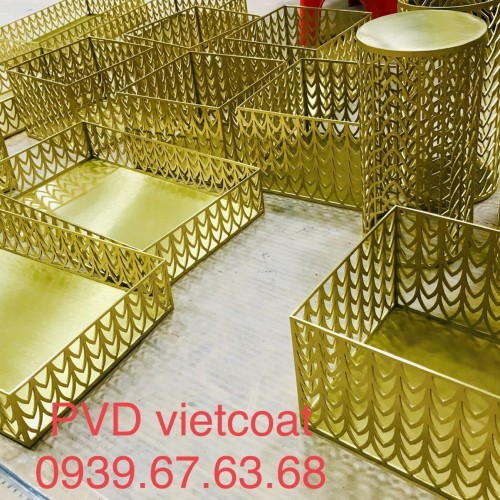 Đế  Hoa văn mạ pvd màu gold